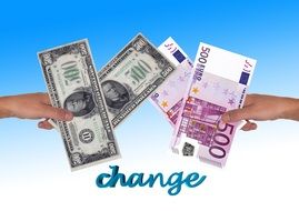 exchanging 1000 dollars and 1000 euro