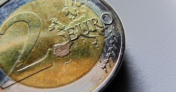 one new two euro coin