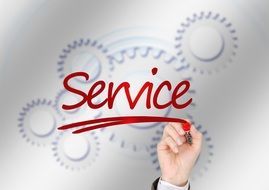 service drawing