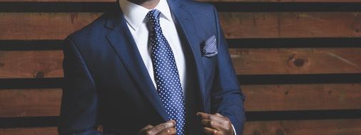 blue businessman suit
