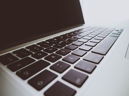 Closeup photo of the computer keyboard