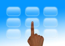 finger touch presentation