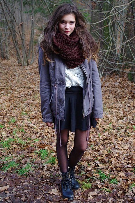 Photo of fashion model girl
