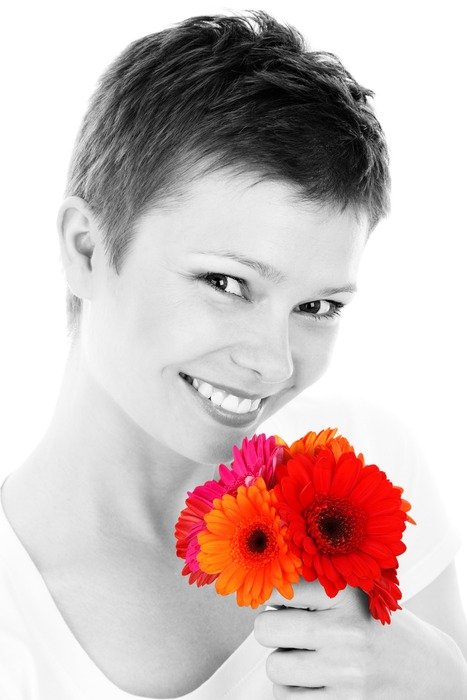 beautiful with red flower
