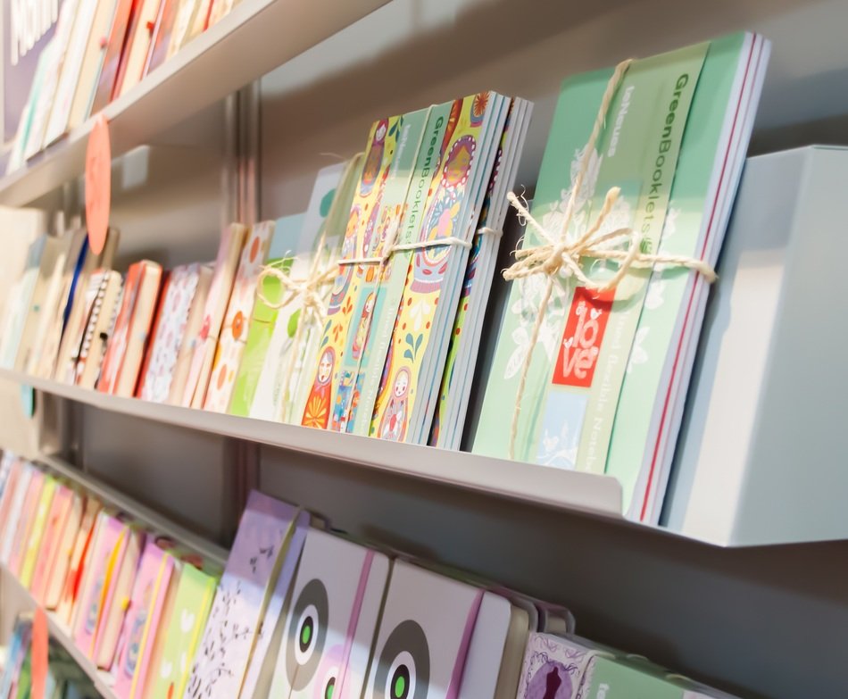 shelves with books in Leipzig