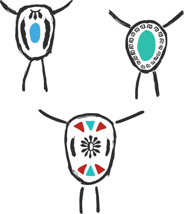 İllustration of bolo ties