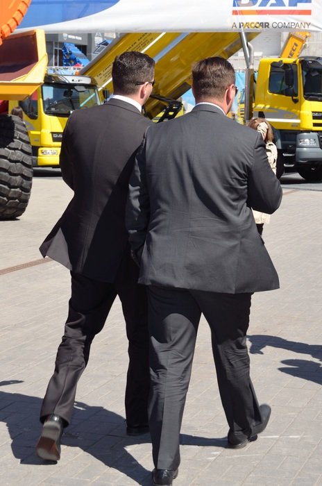 business people on the street