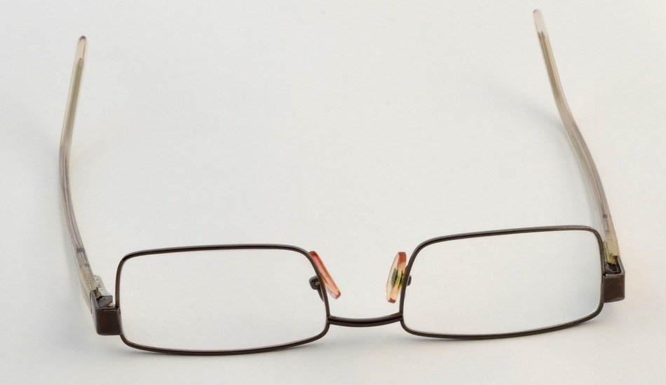 eyeglasses on a white background