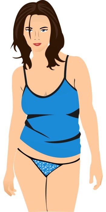 Picture of girl in blue clothes
