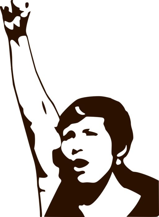 protest demonstrate monohrom drawing