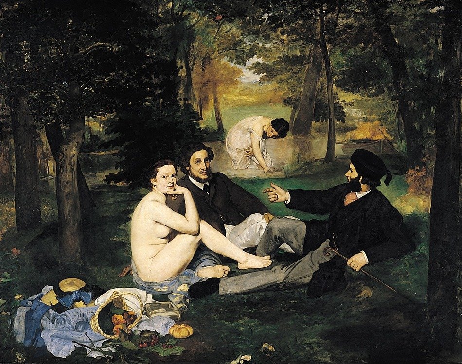 the breakfast in the green, edouard manet
