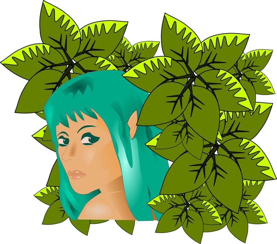 woman with turquoise hair drawing