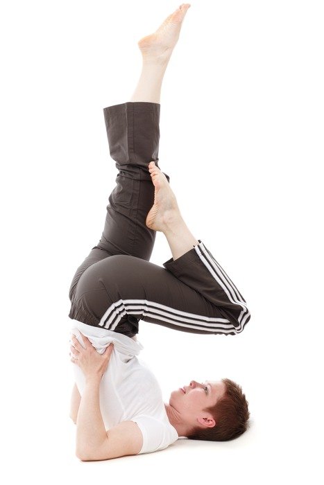 woman in balance exercise