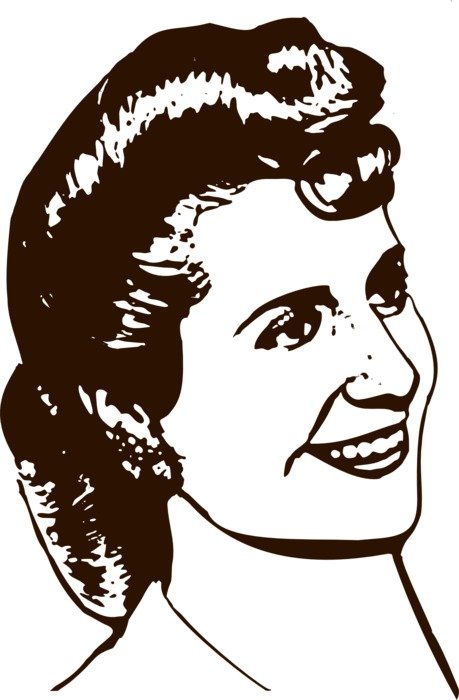 painted portrait of Evita Peron
