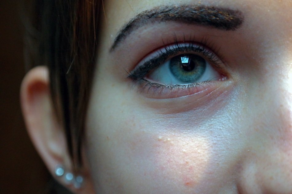 woman face closeup