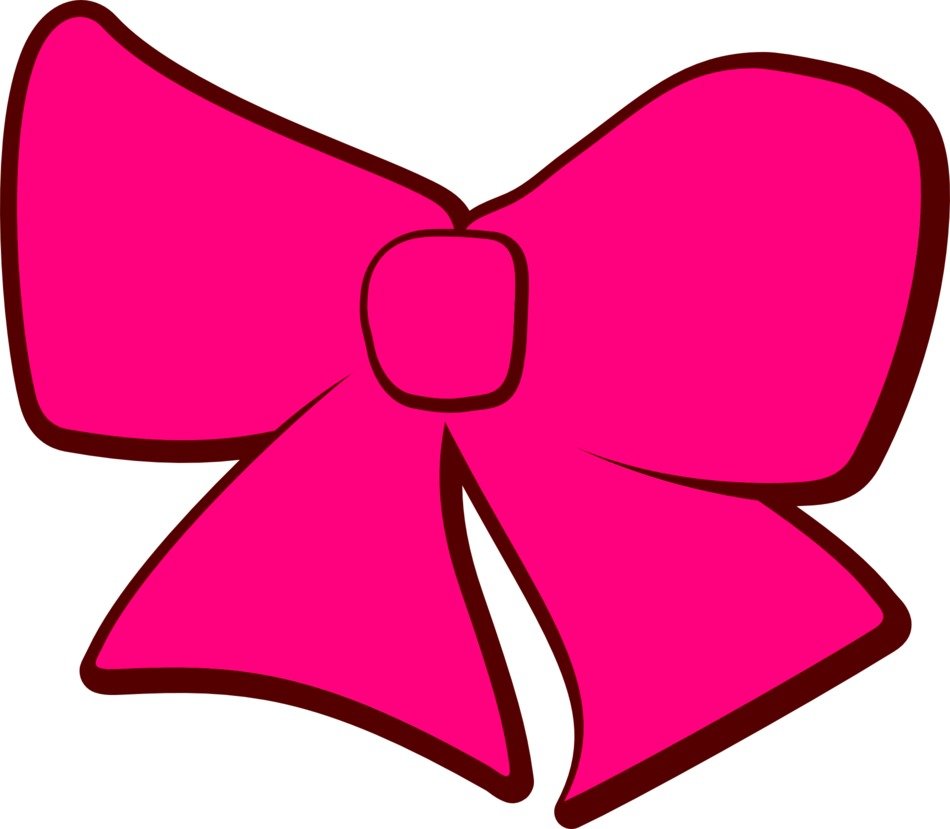 clipart of the pink hair ribbon