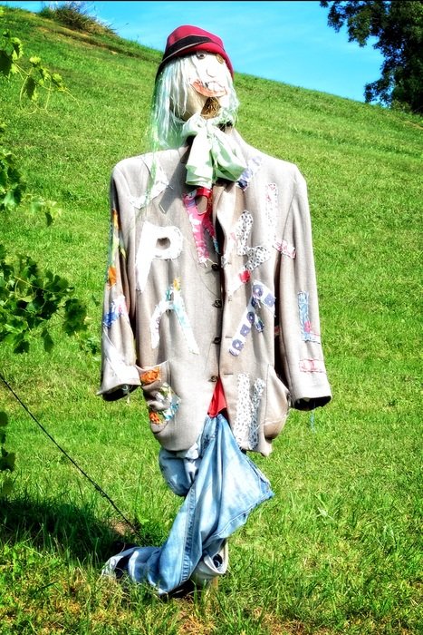 scarecrow in countryside