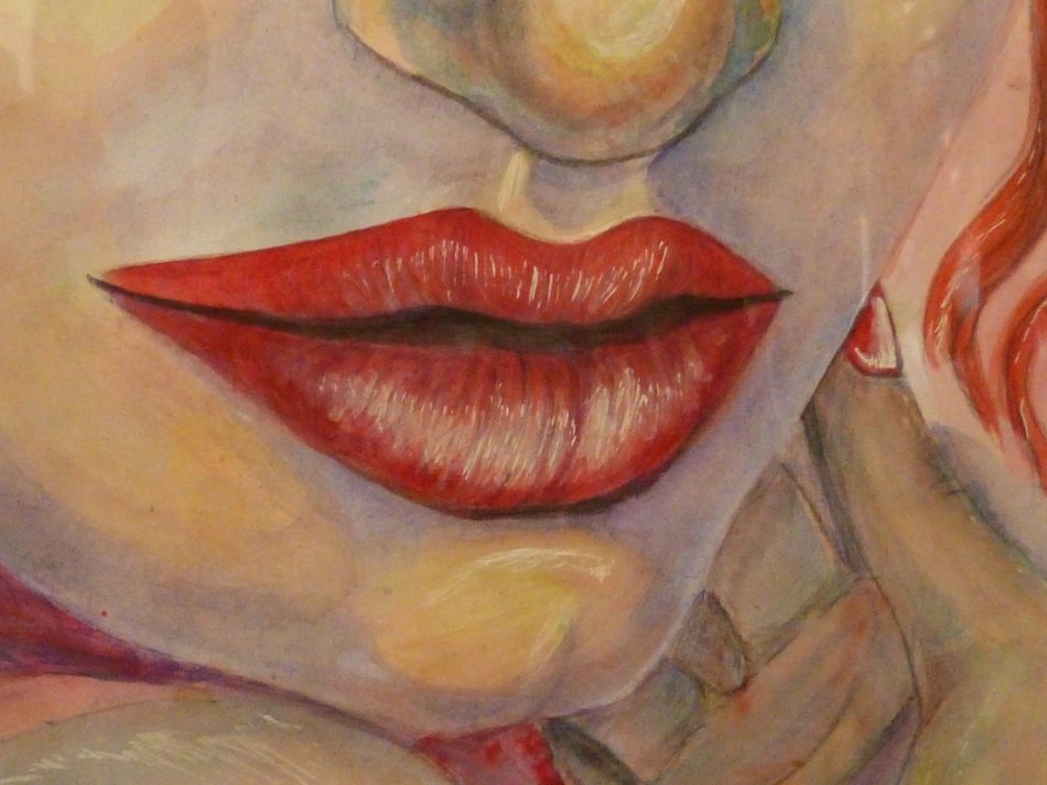 Painting of the lips
