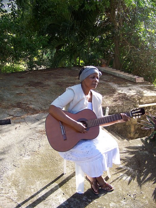 woman with guitar