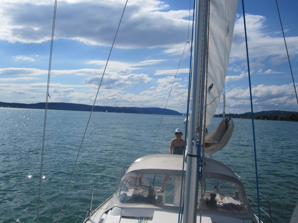 Sailing on the ship in Germany