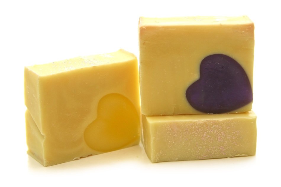 soap on white background