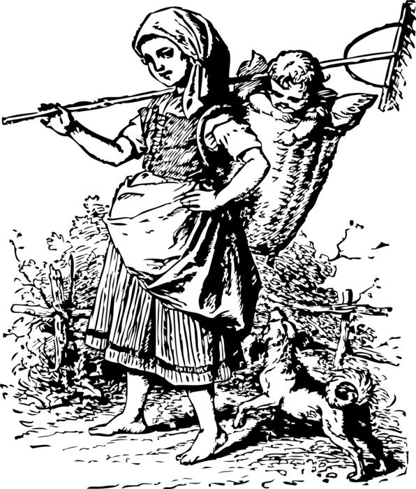 woman worker drawing