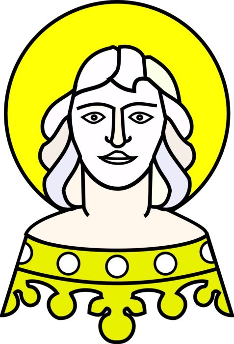 young goddess with yellow aura, illustration
