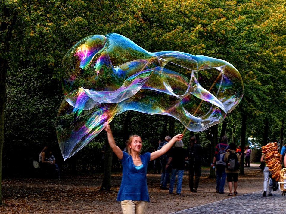 giant soap bubble