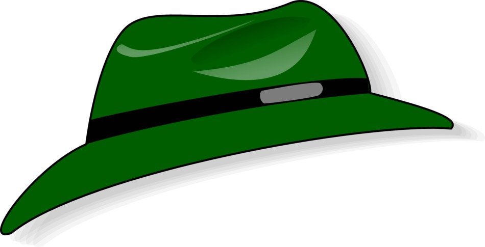 green hat as a stylish accessory