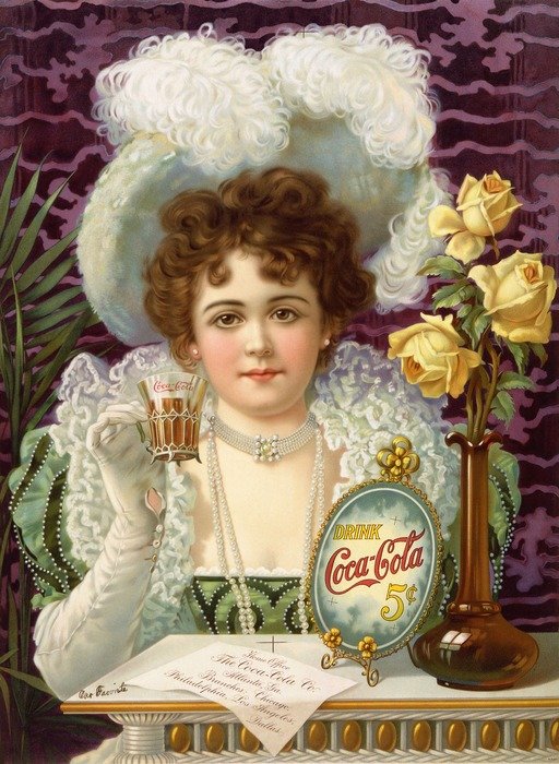 coca cola retro advertising from 1890