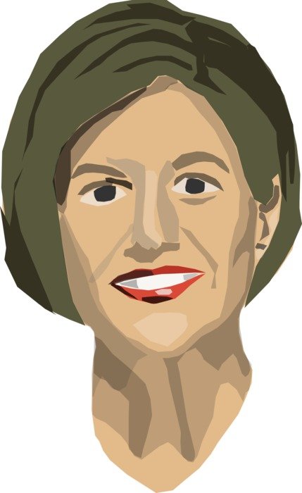 woman face portrait draft