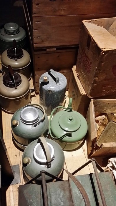 old fashioned boilers in the museum