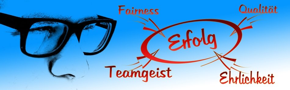 face with glasses on the background of caption leading to the development of success