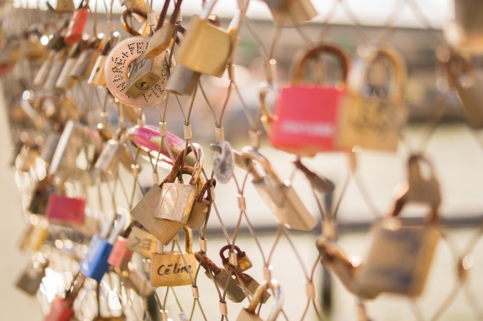 locks on the bridge