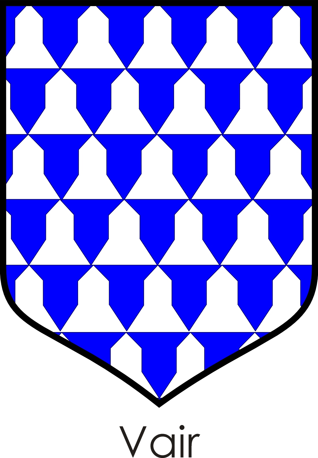 Vair Heraldry Clipart drawing free image download