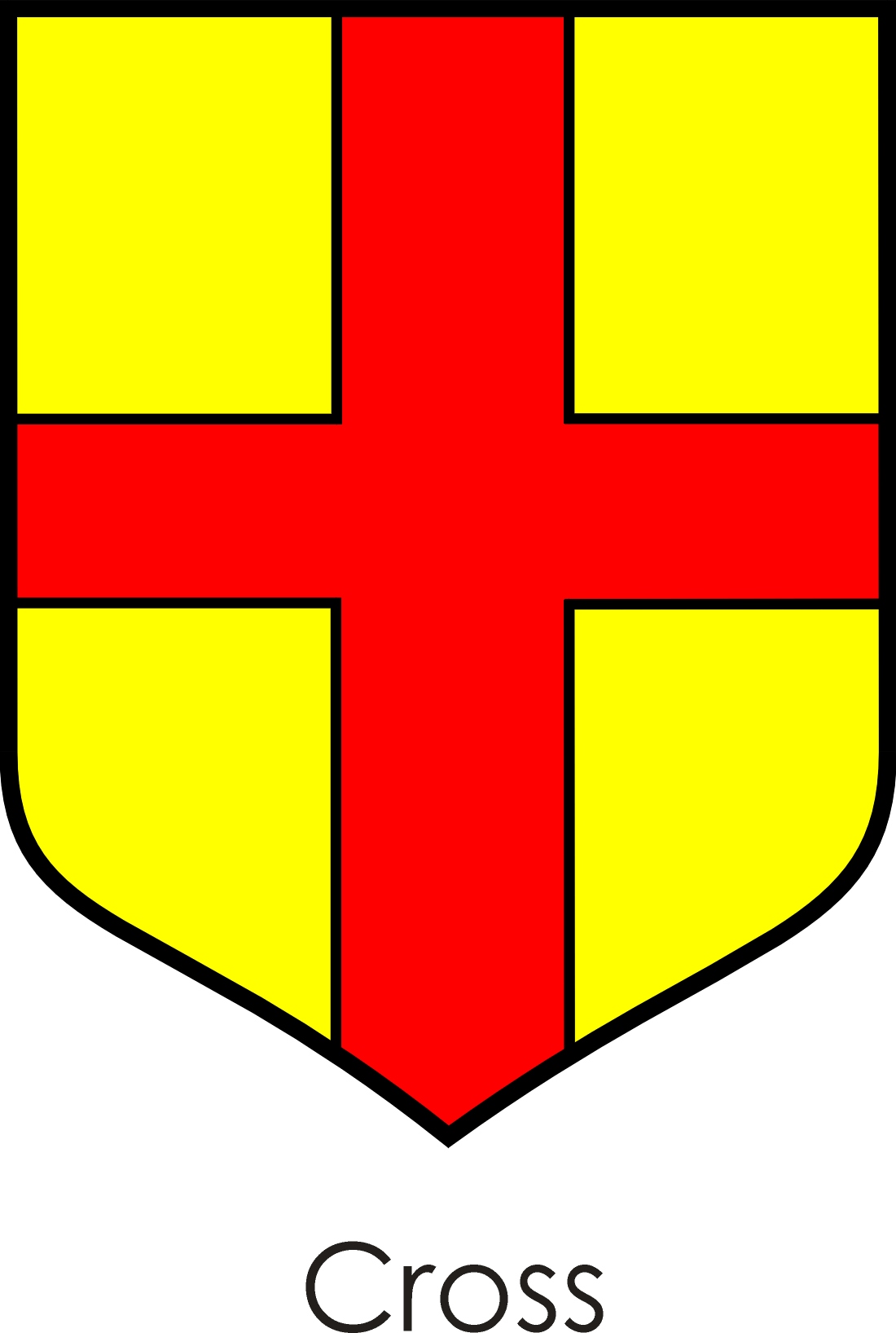 Clip art of red and yellow flag free image download