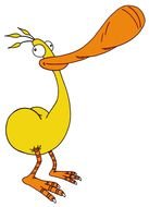Kiwi Bird Clip Art drawing