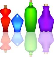 Glass Bottle Clip Art N4