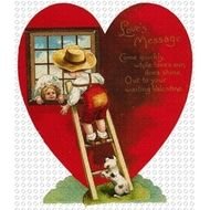 Victorian Valentine Clip Art Girls