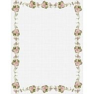 Victorian Flower Border Clip Art N2