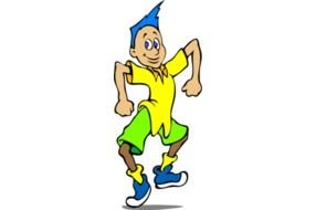 dancing character as a picture for clipart