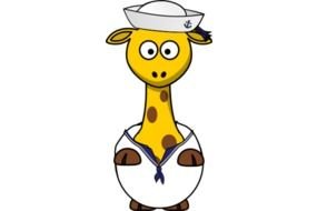 yellow Giraffe Clip Art drawing