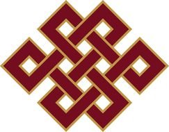 Buddhist Endless Knot Symbol drawing