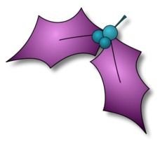 Evergreen Holly Vector Clip Art