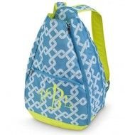 Monogrammed Tennis Racquet Bag