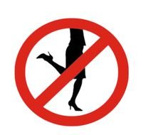 No Shoes, forbidding Sign