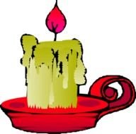 Burning Candle Clip Art N20