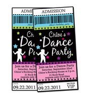 Dance Party Invitations