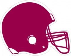 Pink Football Helmet Clip Art drawing