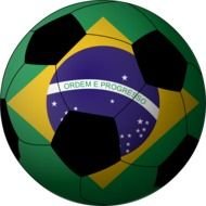 Brazil Football drawing